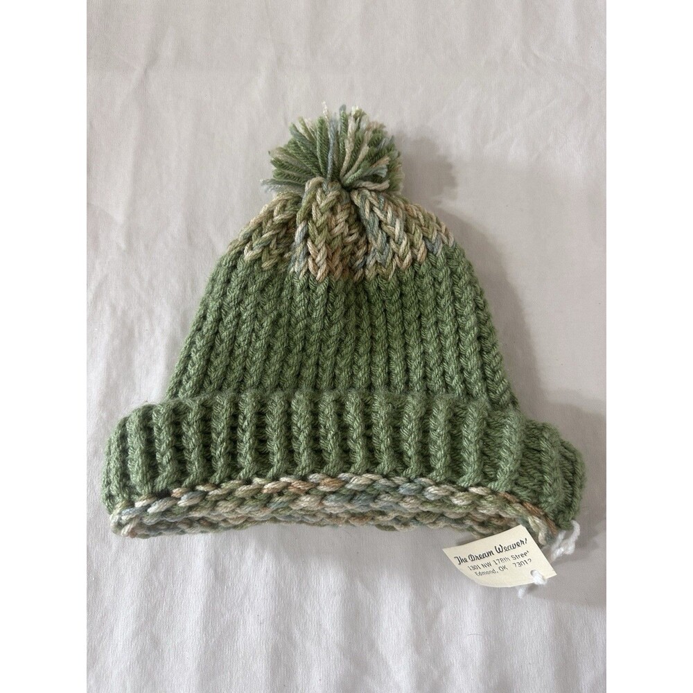 Hand knit Beanie Stocking Cap Natural Colors